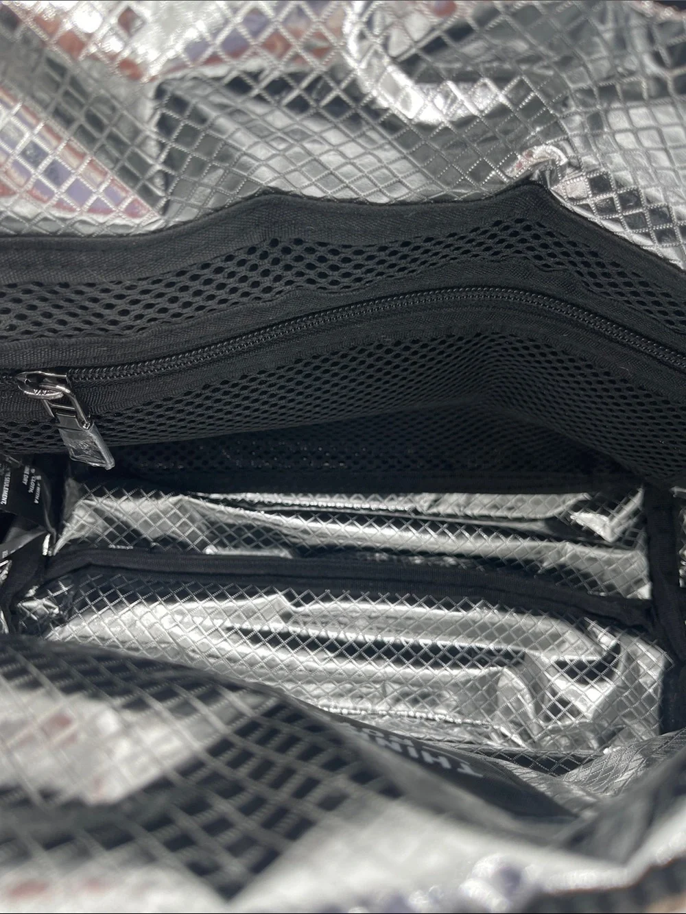 THINK ROYLN Quilted Snake Print Travel Trio Pouches
